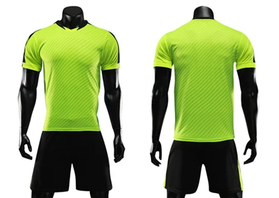 В полоску футбольные майки Детские майки для футбольной тренировки платье свободная игровая футболка комплект мужской, футбол набор униформы Индивидуальные - Цвет: D8810 green