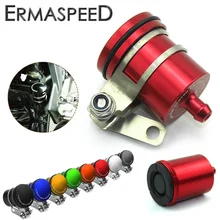 CNC Aluminum Motorcycle Rear Brake Fluid Reservoir Clutch Tank Oil Cup for Honda MSX125 Kawasaki Z125 Z750 Z900 KTM 125 200 390