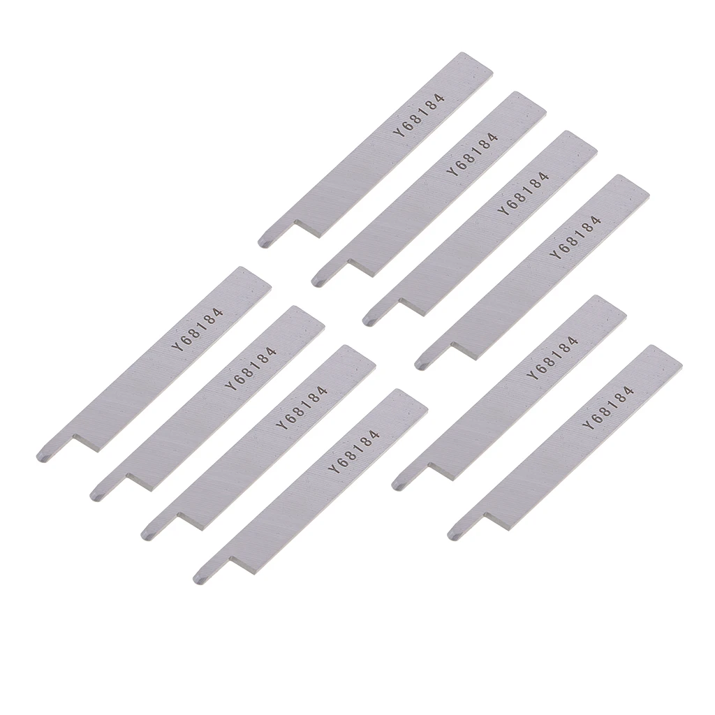 10Pcs Industrial Sewing Machine Overlock Knife Blade for Singer 14CG744 14CG754 14SH644 14SH654 14U555