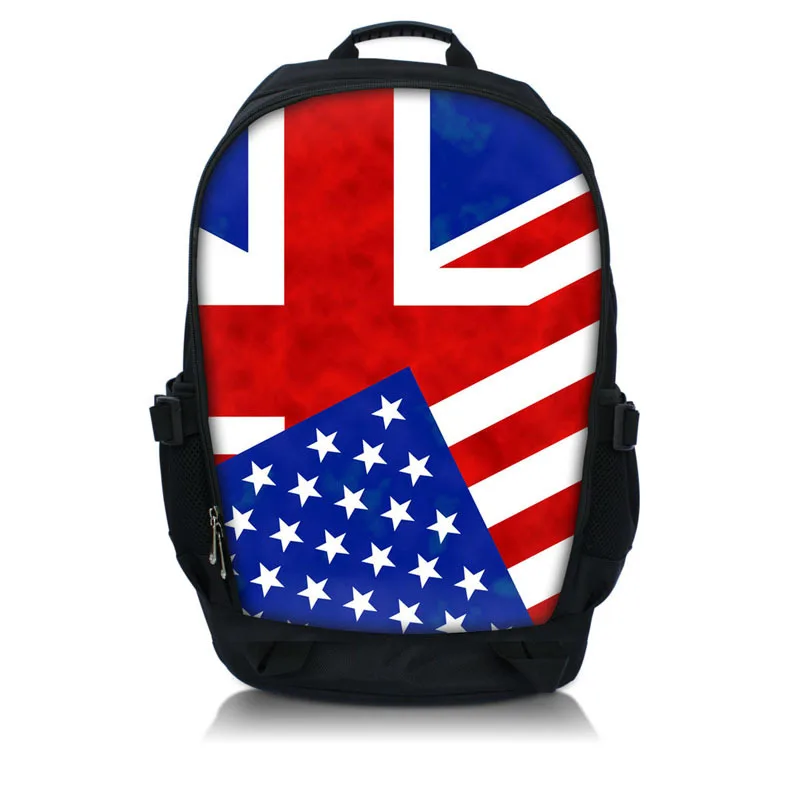 Флаг печати 15.6 дюймов Нетбуки/Тетрадь/ноутбук рюкзак сумка Школа путешествий спортивная сумка Bookbag