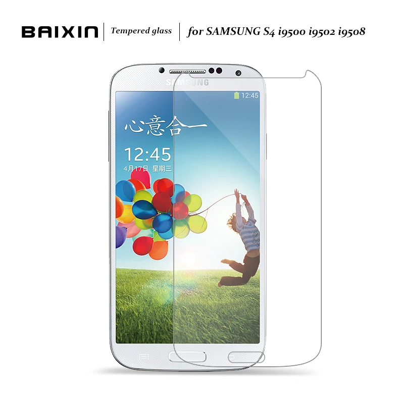 

Baixin Tempered Glass for Samsung S4 i9500 Explosion Proof Screen Protector for Galaxy S4 i9500 Guard Screen Protective Film S4