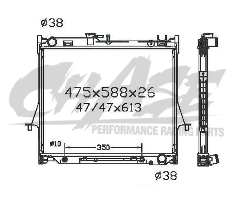 Полностью алюминиевый радиатор 8973333522 / 8973630640 для пикапа ISUZU DMAX 06 Holden Rodeo AT 32 мм |