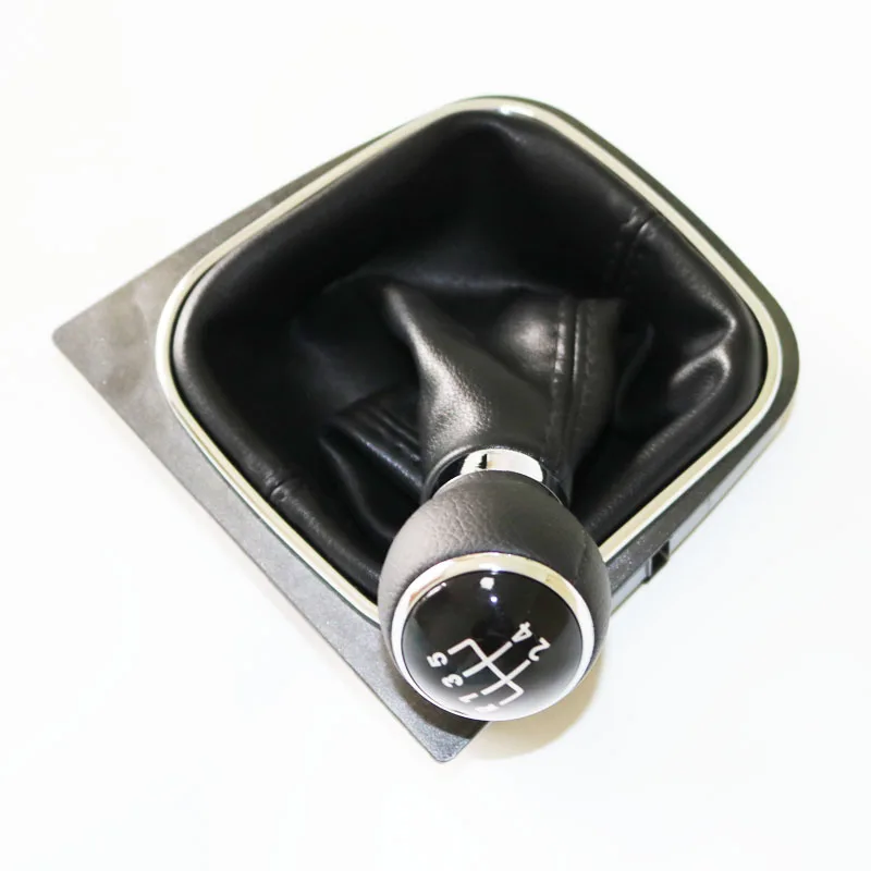 ELISHASTAR High quality 5 Speed Manual PU Leather Gear Shift Knob FOR V