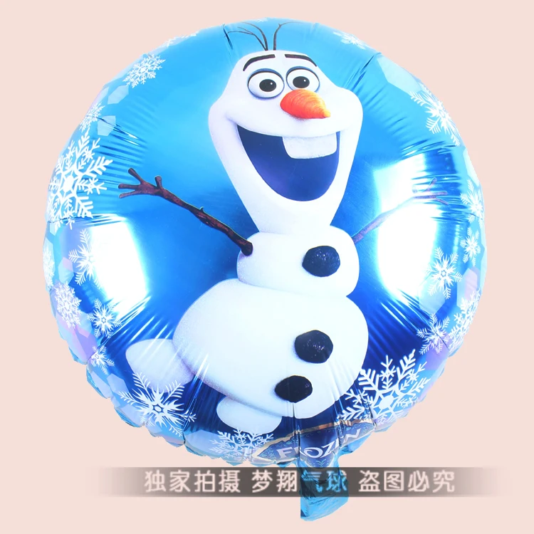 Best Price Wholesales free shipping Olaf cartoon design foil balloon children toy