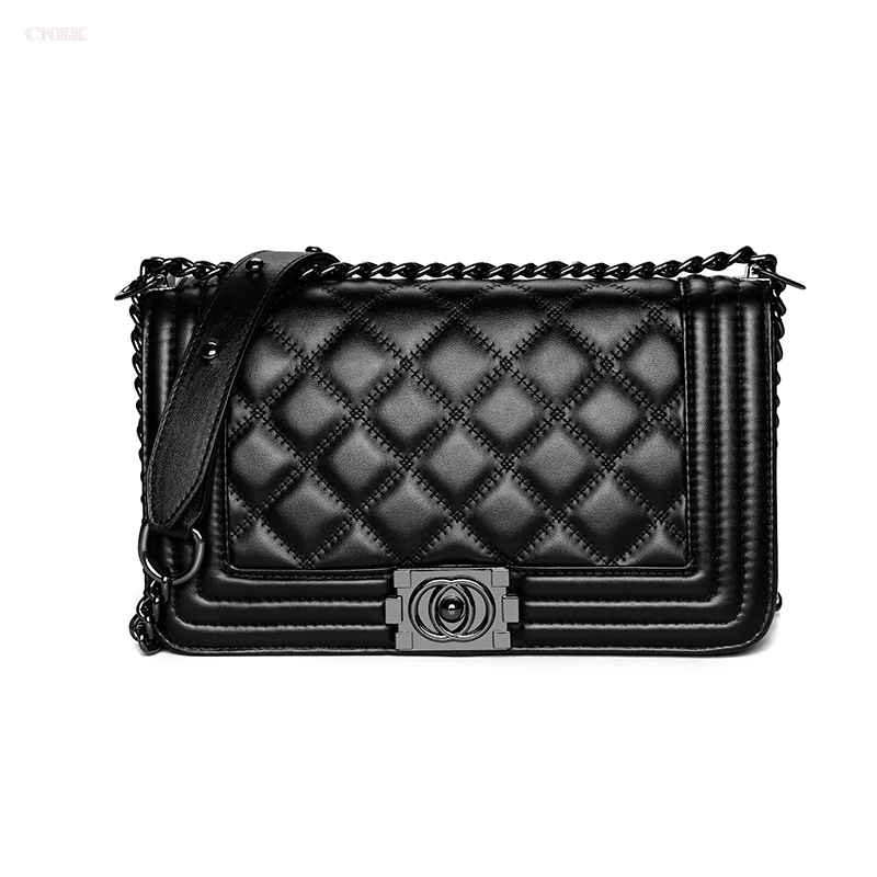 

Wholesale women's bag 2019 summer new rhombic chain bag simple fashion generous women's crossbody shoulder bag