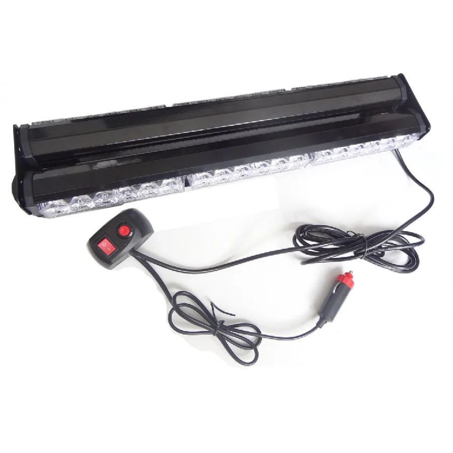 

18" High Power 36 LED Double Side Emergency Car Truck Flashing Strobe Work Light 108W Scanner Warning Roof Light DC12V