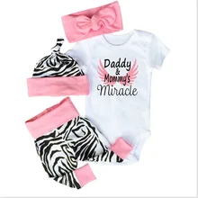 Летний Стиль Хлопок Одежда для новорожденных Детский костюм футболка с коротким рукавом+ брюки+ повязка на голову 3 шт. Костюмы Одежда для маленьких девочек