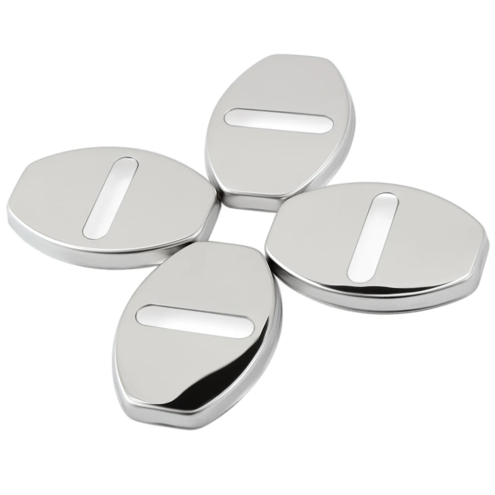 

4Pcs Car door lock cover Stainless steel For VW Volkswagen Polo Tiguan Passat B5 B6 B7 CC TSI Car Styling