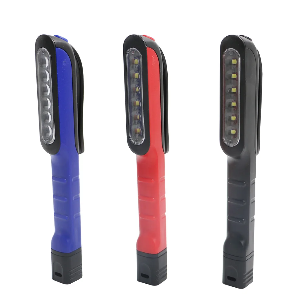 

Portable Mini LED COB Inspection Work Light Clip-on Pocket Lamp Multifunction COB LED Penlight 2 Modes work Flashlight AAA