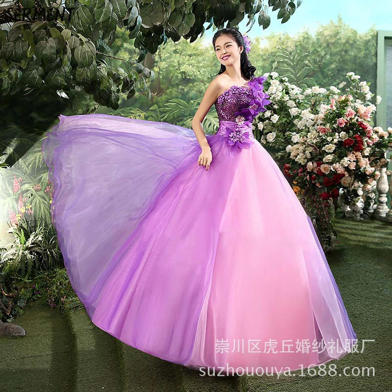 

Colorful Costume 2019 New Opening Dance Big Swing Skirt Modern Stage Dress with Dance Skirt National Wind Female Long Tutu