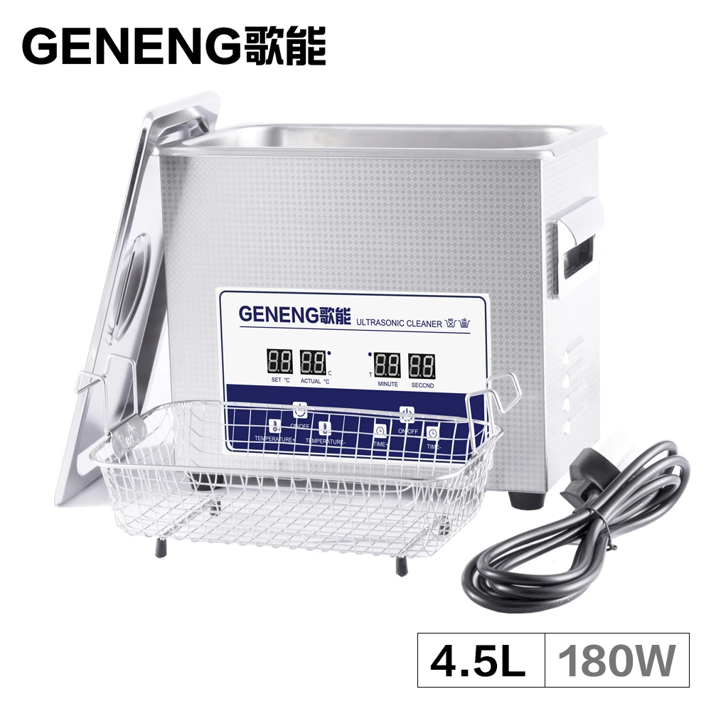 US $112.86 45L Digital Ultrasonic Cleaner Bath Oil Rust Degreasing Engine Block Parts Glassware Washer Lab Equipment Hardware 6L Heater