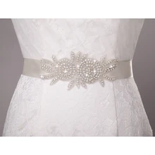 Inofinn T14 люкс створки пояса Хрустальные Стразы ленты бисер свадьба пояс для Для женщин свадебные вечерние платья