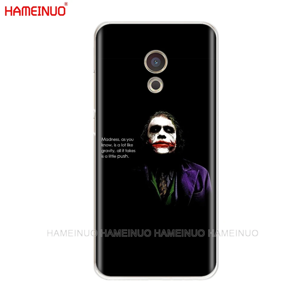 HAMEINUO Темный рыцарь Джокер крышка чехол для телефона для Meizu M6 M5 M5S M2 M3 M3S MX4 MX5 MX6 PRO 6 5 U10 U20 note plus - Цвет: 80878