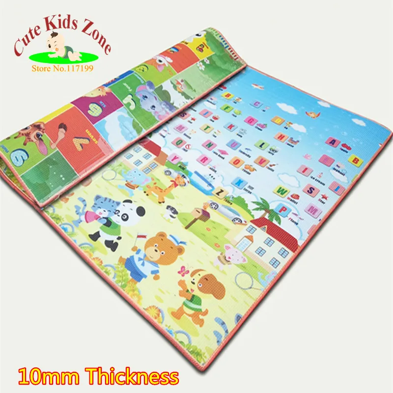Double Site 10mm Thickness Baby Play Mat Child Carpet Child Beach Mat