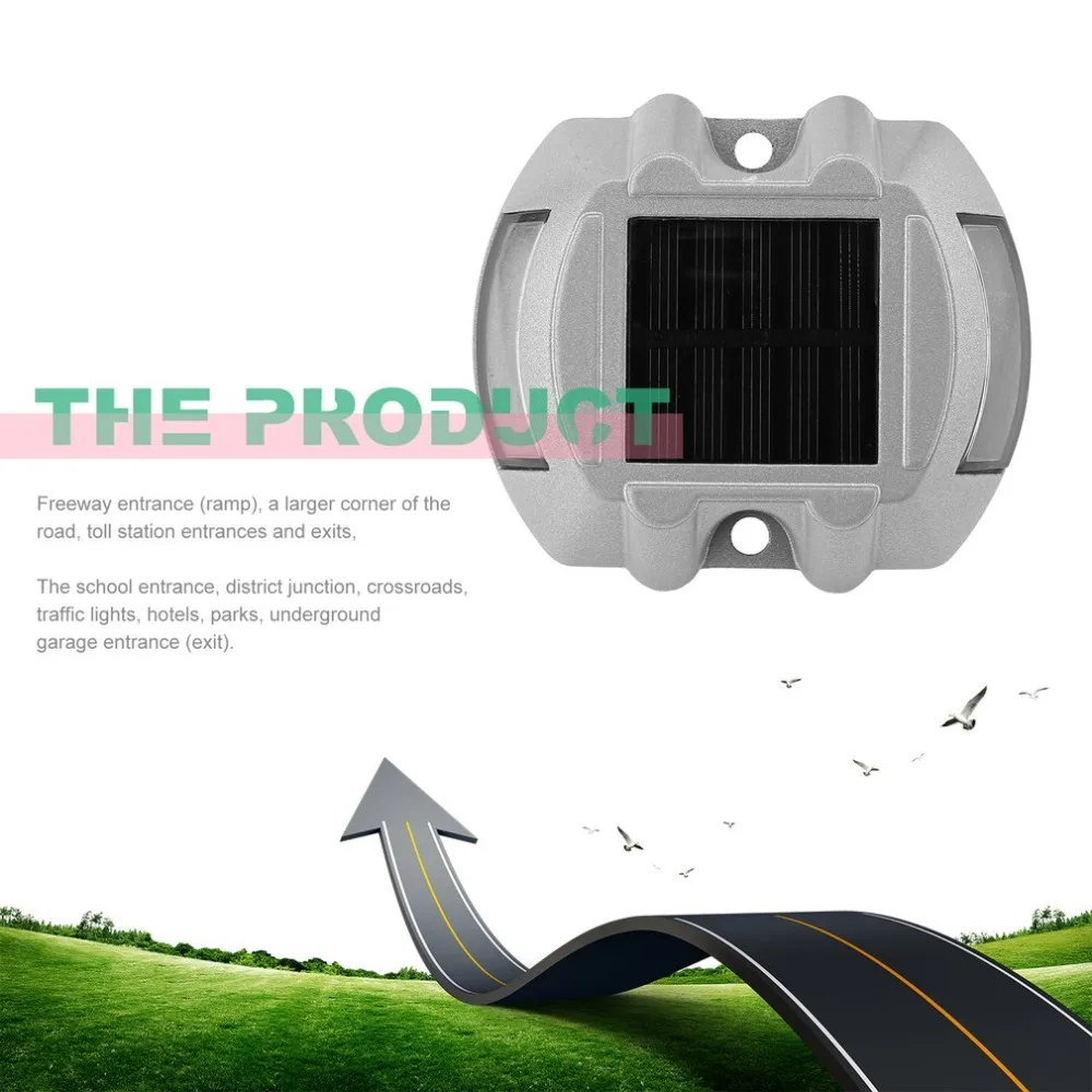 

Solar Powered Ground Light Colorful Waterproof Garden Pathway Deck Lights With 6 LED Solar Lamp for Home Yard Driveway Lawn Road