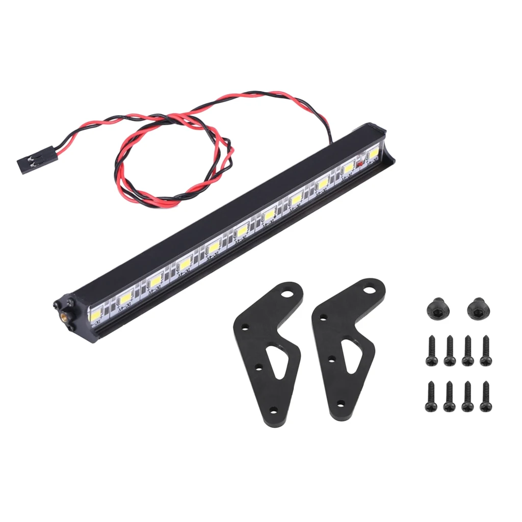 RC Car Roof LED Light Bar 11 LED Light Bar Bright Lamp RC Accessories for 1/10 RC Crawler Truck Remote Control Parts