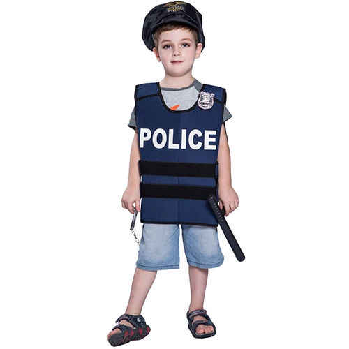 Dertig Port Ontwaken 2018 Nieuwe Collectie Halloween Kostuum Voor Jongens Kid Politie Vest  Cosplay Politieagenten Kostuums Party Kinderen Carnaval Uniform -  AliExpress Nieuwigheid & Speciaal Gebruik