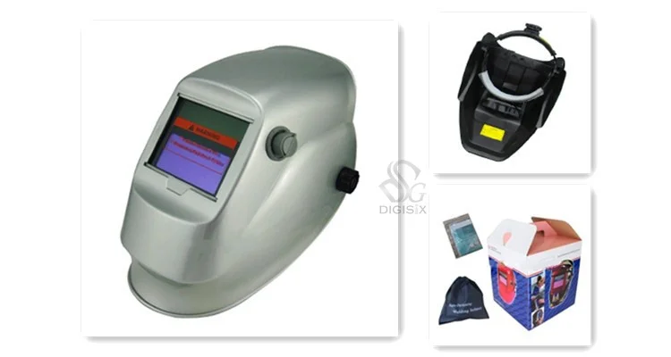 

EH-509 SILVER solar auto-darkening filter welding mask/helmet/welder cap/face mask for welding machine/plasma cuting tool