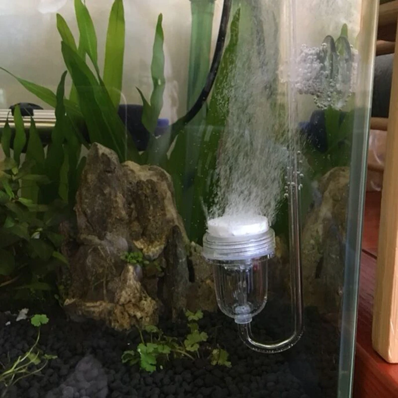 

fish tank air diffuser with a replaceable atomizer head and regulator nano air stone oxygen accessoires for aquarium