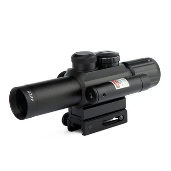 

Tactical Rifle Scope 4X25 Red Dot Sight Scope & Laser Sight Holographic 11/ 20mm Picatinny Rail Hunting Airsoft Chasse Caza