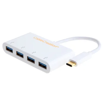 

CableCreation USB-C to 4-Ports USB 3.0 Hub for Type-C Devices the New Macbook ChromeBook Pixel & others Gold Plated