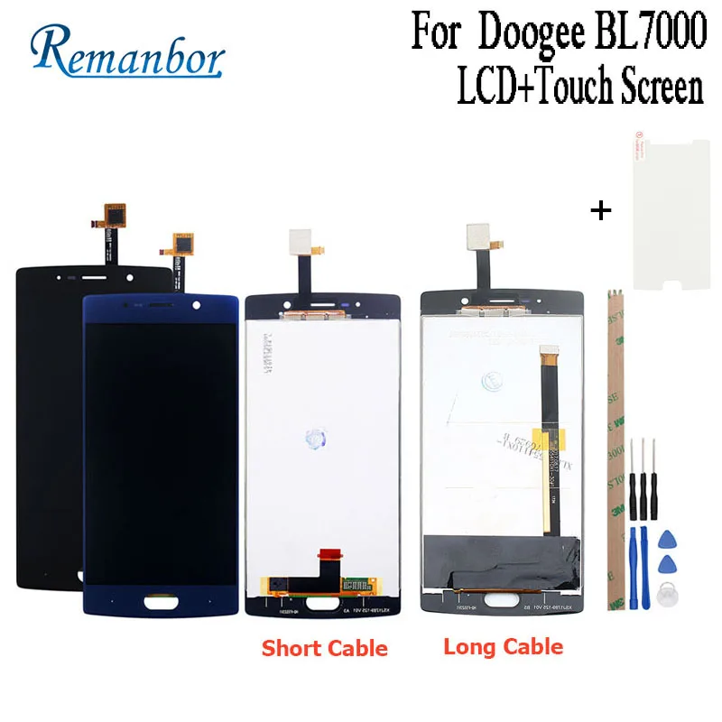 

Remanbor For Doogee BL7000 LCD Display And Touch Screen 5.5" Assembly Repair Parts For Doogee BL7000 Mobile Phone +Tools +Film