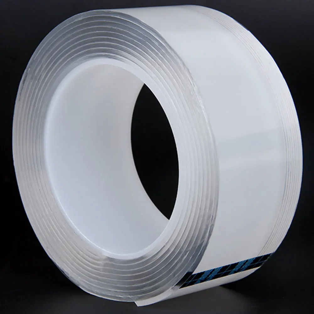 Width 3cm 1/2/3/5 см толщиной 2 мм нано лента-липучка «Magic Tape» многоразовые двойные клейкая поверхность с двух сторон Nano, Не оставляющий следов надежный дизайн лента моющиеся петли диски галстуком-бабочкой клей гаджет - Цвет: Width 3cm