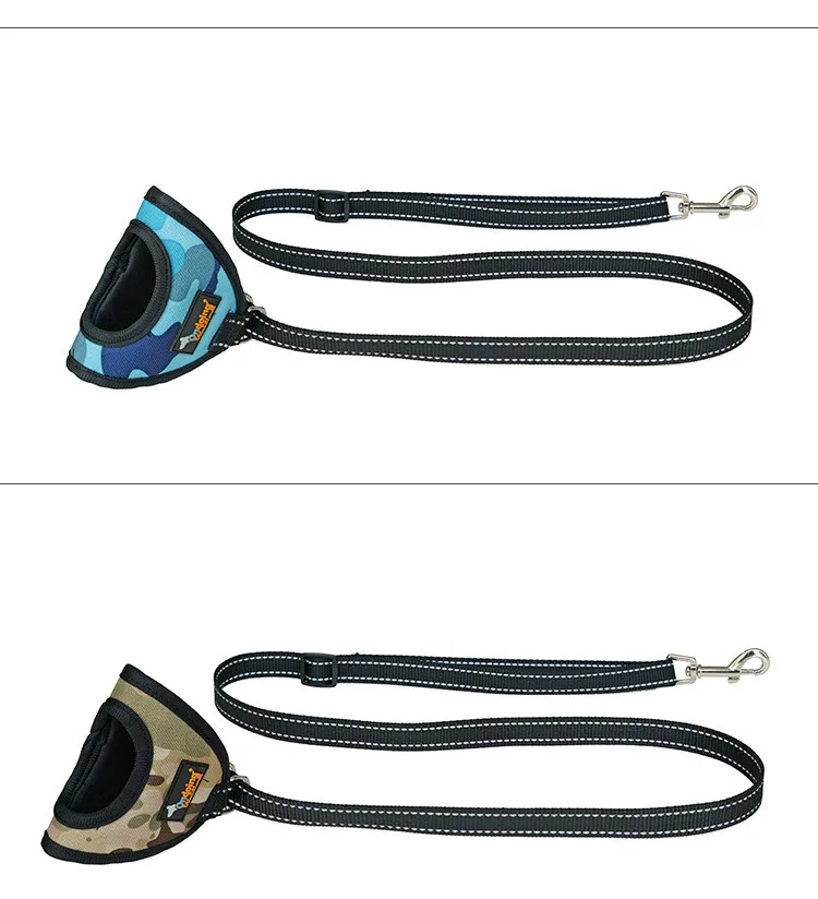 Hand-held Glove Type Pet Dog Leashes Reflective Strip Camouflage Pet Leads Dog Leash Pet Dog Accessories 140cm Length (1)