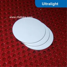 CT Dia 25 мм RFID метка для контроля доступа, RFID жетон ПВХ для управления активами, NFC бирка RFID ПВХ бирка 13,56 МГц со сверхлегким чипом