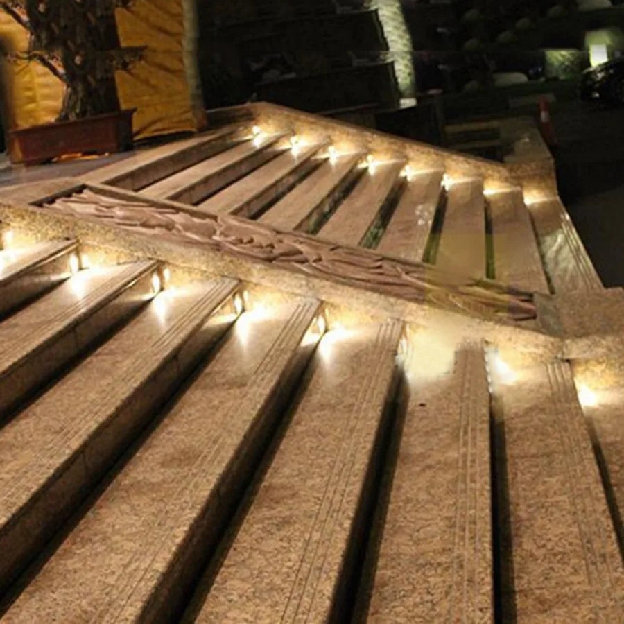 BEIAIDI 10 шт./лот 3 Вт светодиодный фонарь для ног встроенный угловой светильник открытый шаг лестничные огни водонепроницаемый встраиваемые подземные погребенные лампы