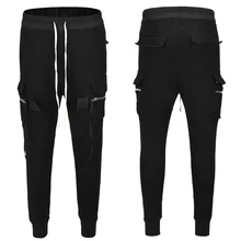 High Street trend Multi-pocket long rope slim fit harem pants cotton casual pants High Street trend Multi-pocket long rope slim fit harem pants cotton casual pants