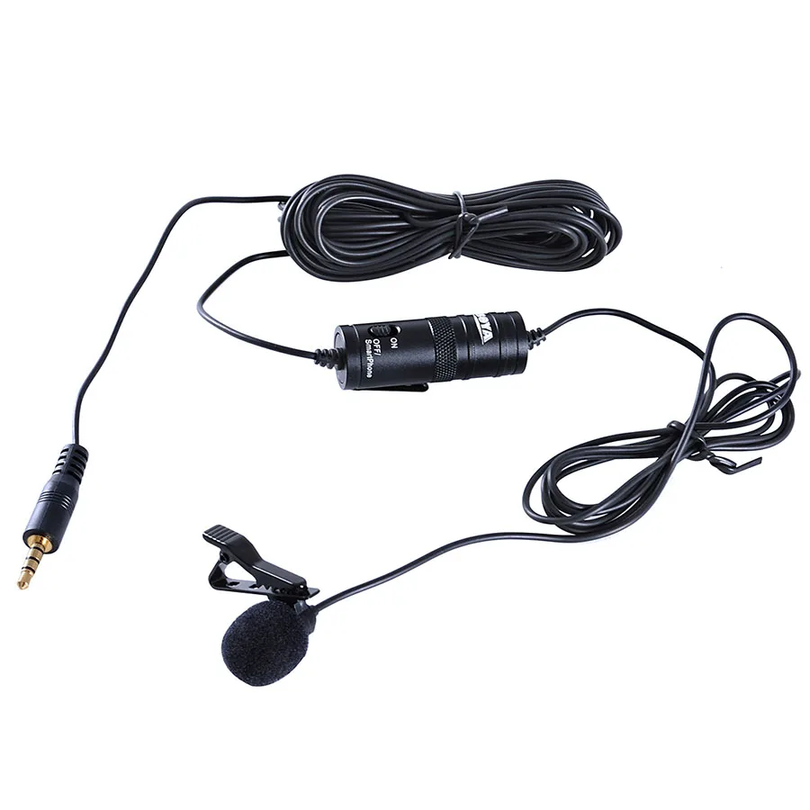 

BOYA BY-M1 Lapel Lavalier Microphone 6m Professional Clip Mic For Camcorders DSLR Stereo Audio Recorder Smartphones Microphones