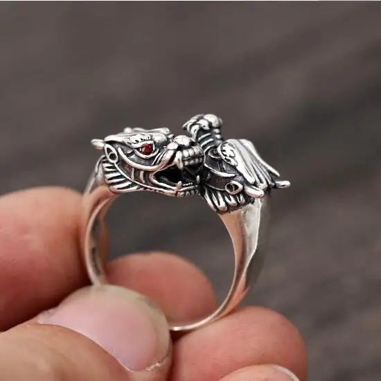 Double 2024 dragon ring