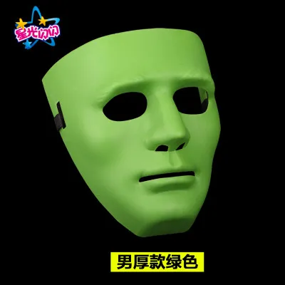 Вечерние Маски/маски на Хэллоуин/белая Экологически чистая целлюлоза/Маска из ПВХ - Цвет: PVC thicken male