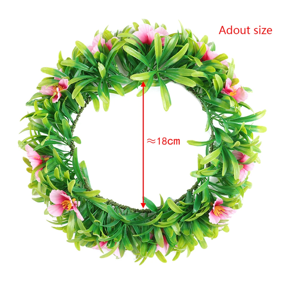 Mother and Daughter Garland with Thick Leaves Women Girl Hair Accessories Floral Hoop Headwear Moana Party Supplies Flower Crown