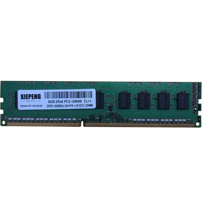 Сервер Оперативная память DDR3 4 Гб 1600 МГц 8 Гб 2Rx8 PC3-12800E памяти 8G 1600 DDR3 кода коррекции ошибок PC3 12800 небуферизованный SD Оперативная память