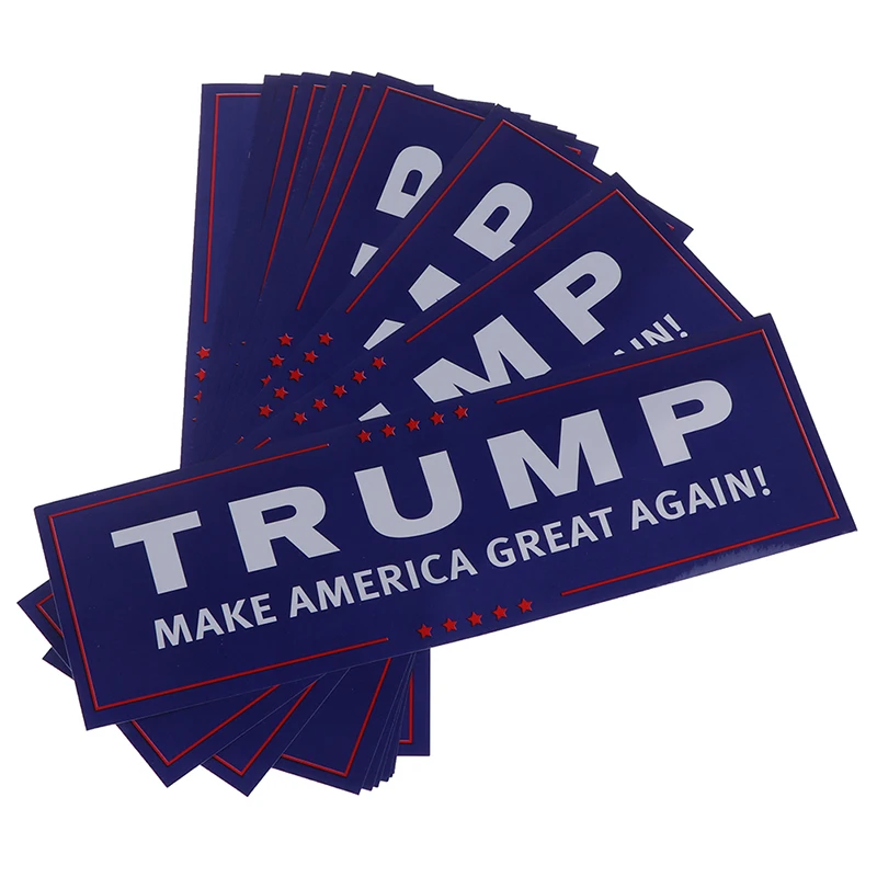 10 шт. мода Дональд Трамп для President 2020 бампер автомобиля стикер держать сделать Америку Большой Декор стайлинга автомобилей