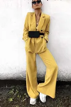 Women Elegant Pant Suits Office Uniform Work Wear Casual 2 Piece Sets Blazer And Pants Ladies Party Evening Trouser Suit