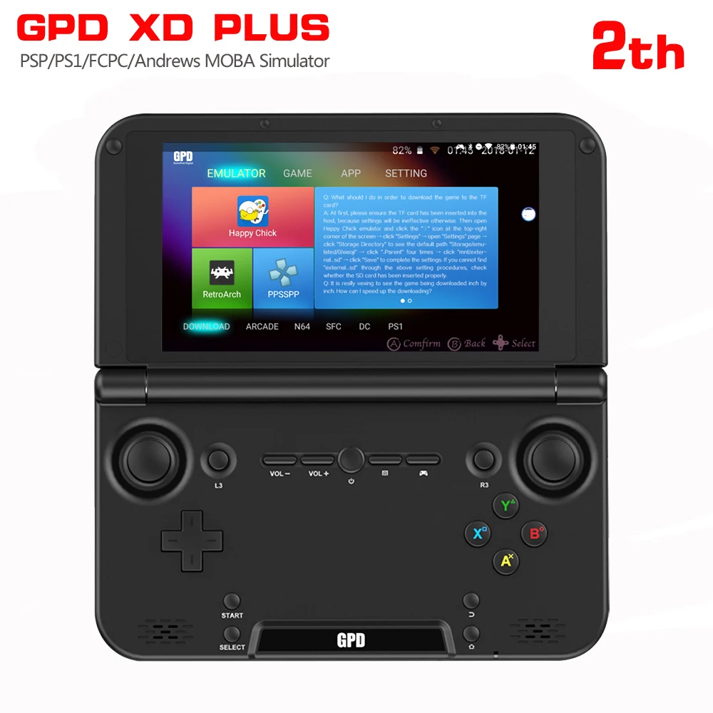 GPD XD PLUS 5 дюймовый планшет с 6 ядерным процессором MTK8176 ОЗУ 4 Гб ПЗУ 32 ГБ 2 1 ГГц|core 5|core