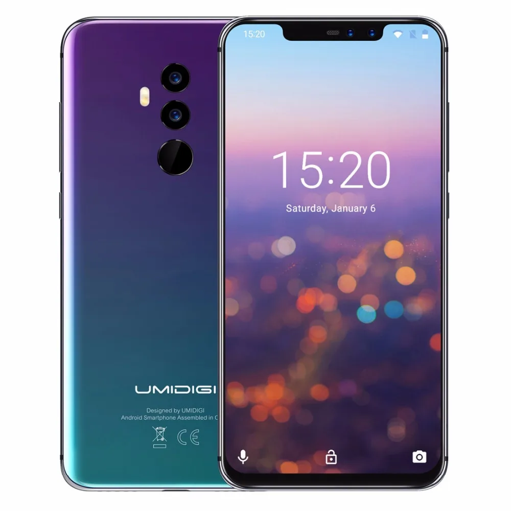 UMIDIGI Z2 Pro Android 8.1 Helio P60 Octa core Smartphone 6.2\