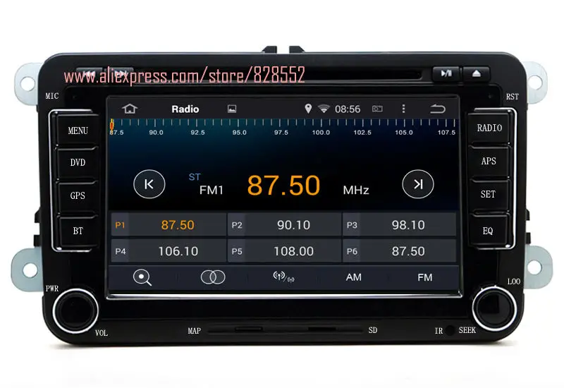 Discount Android 6.0 Quad-core RAM 2GB Car DVD Player For VW/Volkswagen/Passat/POLO/GOLF/Skoda/Seat With 3G/wifi USB GPS BT 3