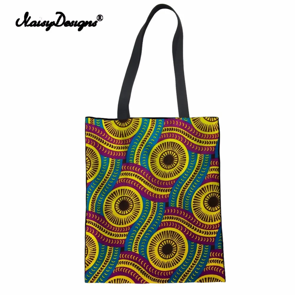 

Canta Women African Style Foldable Shopping Bag Portable ECO Canvas Handbag Multi-function Pouch Travel Bag Accessories Supplies