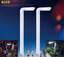 8led Solar powered led lawn lights Outdoor lighting Flag Pole Garden Landscape lamps Waterproof yard lawn Path floodlights