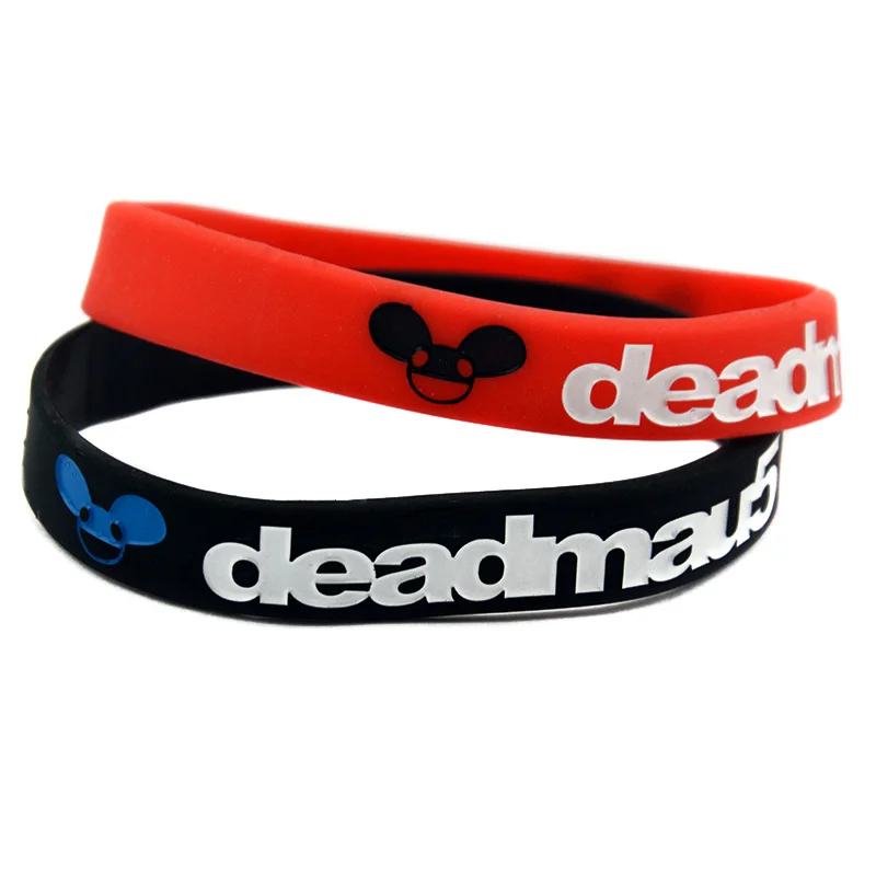 OBH 2 шт Debossed Deadmau5 силиконовый резиновый браслет для музыкального концерта