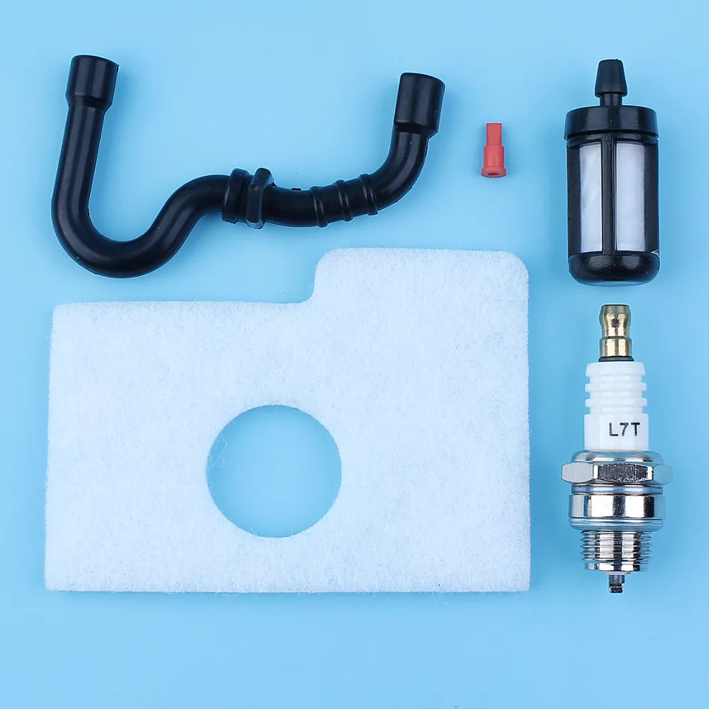 Adefol 3 Pièces Filtre à Air Pour Stihl MS 170,MS 180,017,018 Thermique Tronçonneuse,avec Filtre à Carburant,L7T Bougie D'Allumage,Pièces Détachées Filter Accessoire 1130 124 0800 (PAS Pour 2-Mix