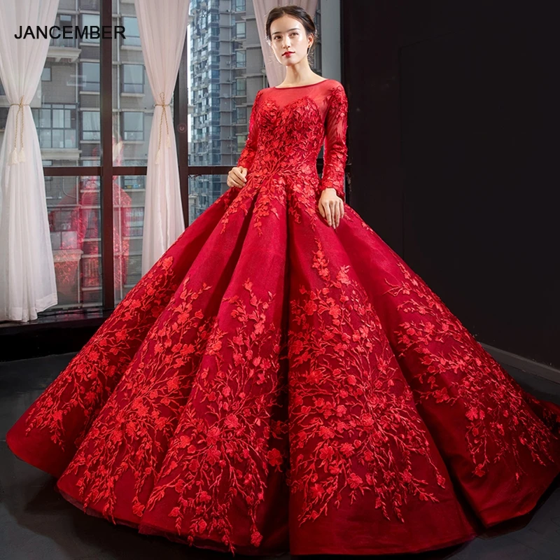 full red gown