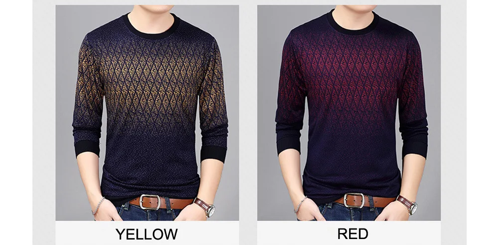 DIMUSI Autumn Winter Mens Sweater Shirt Casual Men O-Neck Wool Pullover Sweater Men's Slim Fit Knitted Pull Sweaters Clothing