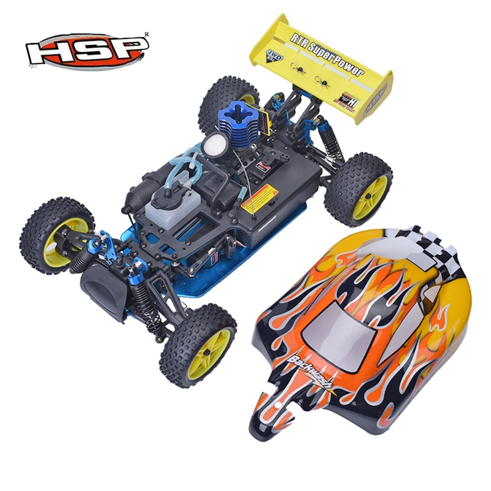 HSP 94166 1:10 Backwash Nitro Gas Powered RC Corridas de Carro Dois velocidade Fora de Estrada Buggy Deriva de Alta Velocidade Carro de Controle Remoto Menino brinquedos