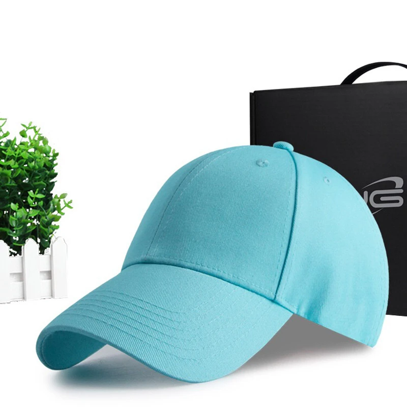 

Han Duck Summer 2019 new cheap Cotton blue Unisex Women Men Baseball Caps Tennis hats in Sport Outdoor Sun Hat