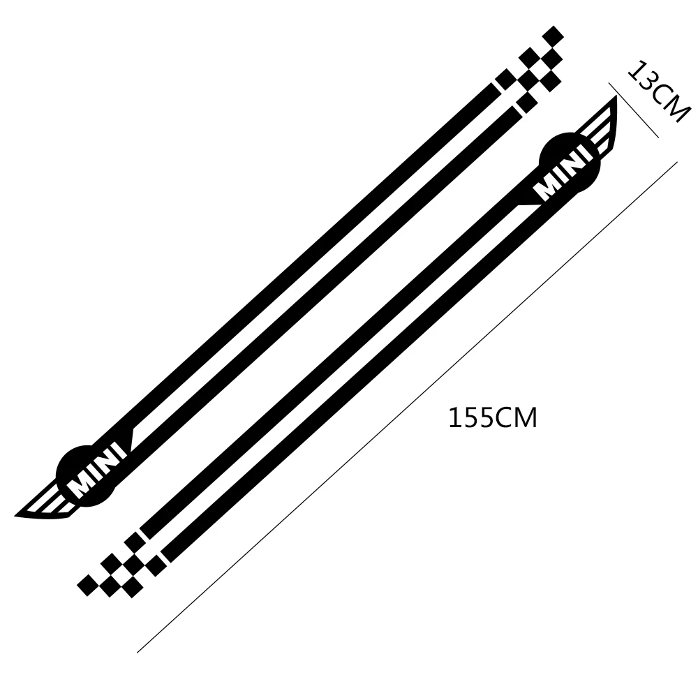 Наклейки для спортивных автомобилей длинные штаны с полосками, автомобильная виниловая наклейки своими руками для Mini Cooper R56 R57 R58 R50 R52 R53 R59 R61 R60 F60 F55 F56 F54
